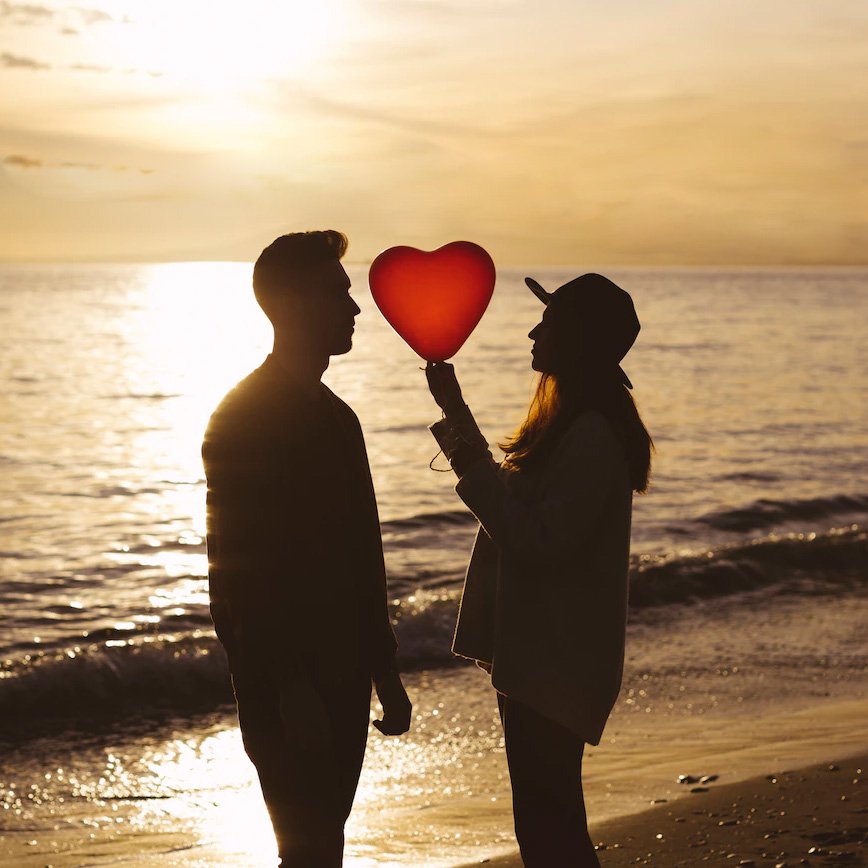 Romantic couple on the beach in Lagos